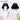 【Ready For Ship】DokiDoki Movie Anime Cosplay Women Wig / Earrings / Hat Short Black Hair Double Buns