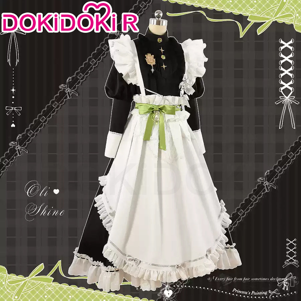 Size XS-2XLDokiDoki-R Game Nu: Carnival Cosplay Olivine Costume Maid dokidokicosplay Size XS-2XLDokiDoki-R Game Nu: Carnival Cosplay Olivine Costume Maid dokidokicosplay