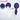 On and Off: Work-Life Imbalance Cosplay Sakaki-san Wig Long Straight Purple Hair Ponytail DokiDoki