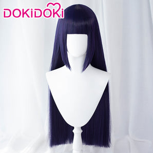 【Ready For Ship】DokiDoki Anime Cosplay Hyūg Hinata Wig Women Purple Hair