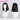 DokiDoki Game Wig Cosplay Straight Black Wig Female