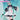 DokiDoki-R Cosplay Panda Girl Cute Dress Lolita Costume / Wig Long Blue Twist Braid Hair