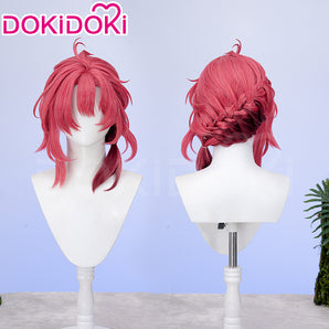 DokiDoki Game Wuthering Waves Cosplay Ciaccona Wig Short Curly Red Hair