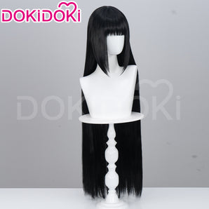 DokiDoki Anime Manga Cosplay Wig Long Straight Black Hair