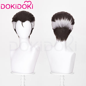 DokiDoki Game Cosplay Men Wig Black Accent Dyeing