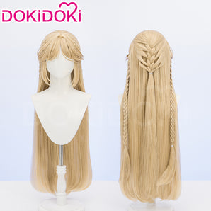 DokiDoki Game Wuthering Waves Cosplay Cartethyia Wig Long Straight Blond Hair