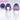 DokiDoki Anime BanG Dream! Cosplay Miyako Fuji Wig Short Purple