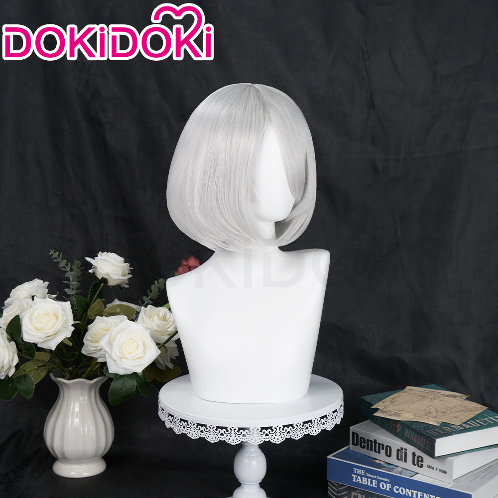 Uwowo Nier: Automata 2B Cosplay Wig 30cm Milky white Short Hair