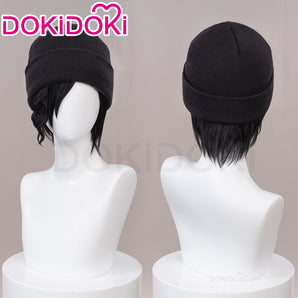 DokiDoki Anime Cosplay Wig Short Straight Black Hair