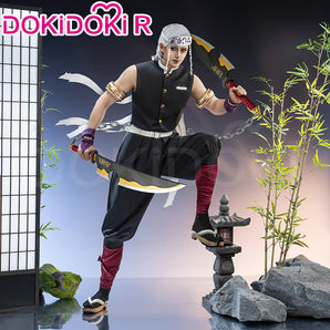 【Size S-3XL】DokiDoki-R Anime Cosplay Costume Men Black Hearwear Halloween