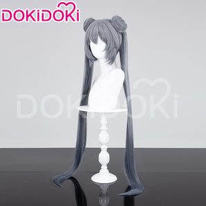 DokiDoki Anime Cosplay Wig  Chinese Style Long Grey Women Straight Hair