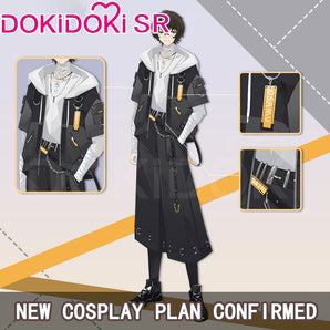 $5 Deposit =10% OFF Coupon DokiDoki-SR Anime Cosplay Costume Workwear Doujin Cool Casual Wear Black White
