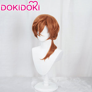 【Ready For Ship】DokiDoki Anime Cosplay Nakahar Chuuya Wig Men Brown Hair / Hat