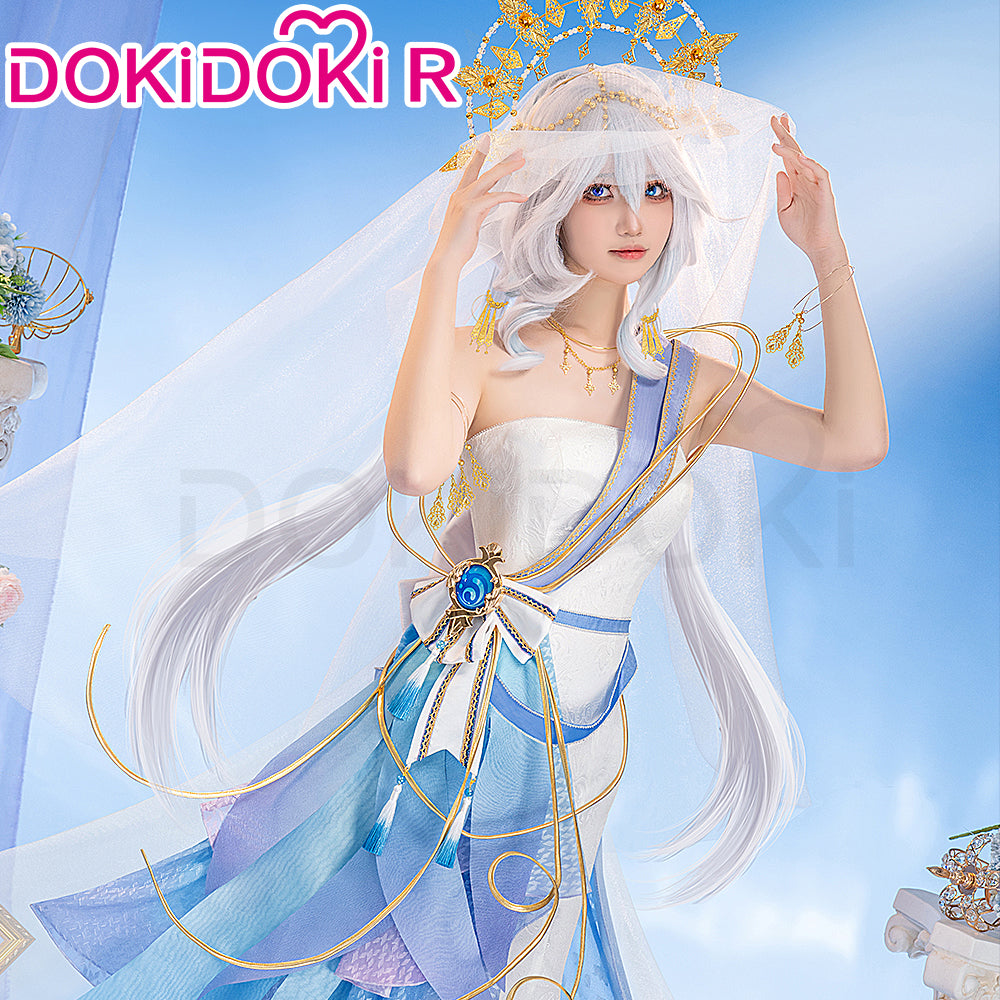 DokiDoki-R Game Genshin Impact Cosplay Furina Costume Tides Doujin Dre ...