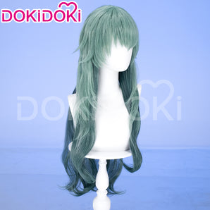 DokiDoki Game Cosplay Wig Long Green Women Hair