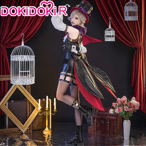 【Size S-3XL】【Magical Hat 】DokiDoki-R Game Genshin Impact Cosplay Fontaine Lyney  Costume / Hat Magician