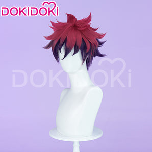 DokiDoki Anime No Game No Life Sora Cosplay Wig Short Red Men Hair