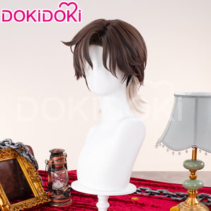 DokiDoki Game Honkai: Star Rail Cosplay Reca Wig Short Curly Brown Hair