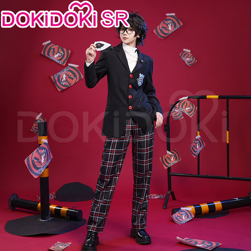 【size: L last Batch】【In Stock】Persona 5 Joker Black Uniform Suit Game  Cosplay Costumes