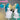 【Ready For Ship】DokiDoki Game Cosplay Trainer Wig Long Curly Blue Blonde Black Highlight Hair Pigtails Z-Shaped