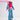 【Size XS-3XL】DokiDoki-N Anime Cosplay Bule Pink Dress Costume