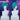 【Ready For Ship】DokiDoki Game Wig Short Straight Blue Cool Hair