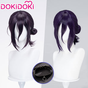 DokiDoki Manga Coslay Wig / Choker Women Purple