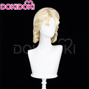 DokiDoki Game Elden Ring Cosplay Rya Wig Long Golden Curly Hair Zorayas