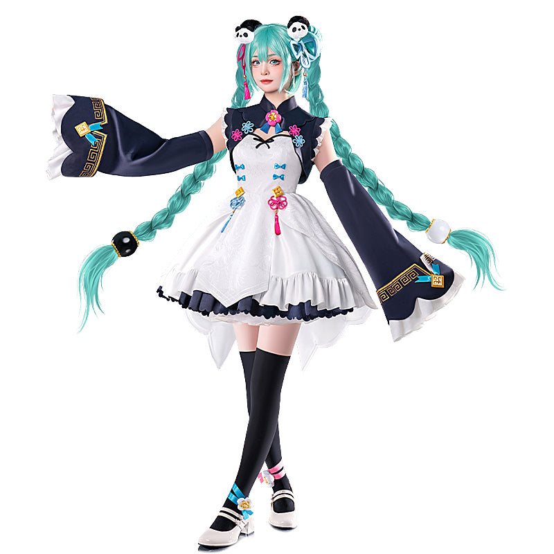 cute cosplay dresses Black and White Lolita Cute Cat Maid Dress Cosplay Costume