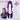 【Ready For Ship】DokiDoki Game Literature Club Cosplay Yuri Cosplay Wig Long Purple Hair  DDLC