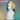 【Ready For Ship】DokiDoki Game Cosplay Trainer Wig Long Curly Blue Blonde Black Highlight Hair Pigtails Z-Shaped