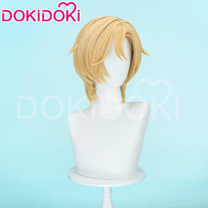 DokiDoki Virtual Idol PLAVE Cosplay Noah Wig Short Straight Yellow Hair Han Noah