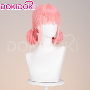 DokiDoki Manga Blue Box Cosplay Hina Chono Wig Short Straight Peachy Pink Hair Two Buns