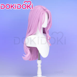 DokiDoki Game Honkai: Star Rail Cosplay Jade Wig Long Curly Pink Hair