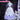 【Size XS-3XL】DokiDoki-R Anime Cosplay Costume White Purple Long Dress
