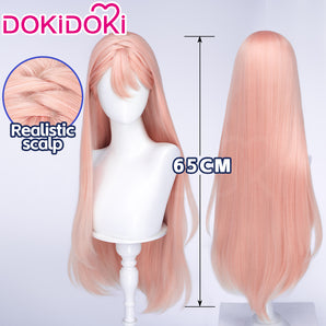 DokiDoki Manga Anime Girl Crush: Girls Chasing Starlight Cosplay Tenka Momose Wig Long Straight Pink Hair