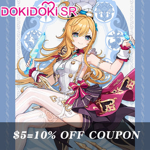 $5 Deposit =10% OFF Coupon DokiDoki-SR Game Genshin Impact Cosplay Escoffier Costume Fontaine
