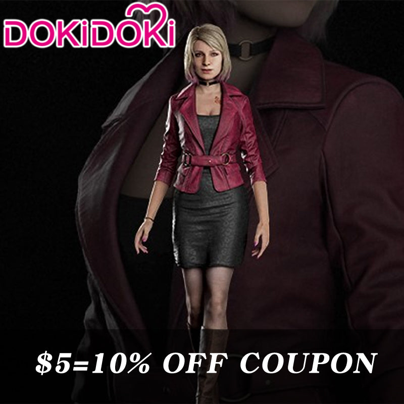 Poll】$5 Deposit =10% off Coupon Movie Cosplay Black Dress Red Coat –  dokidokicosplay