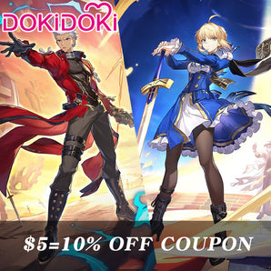 【Poll】$5 Deposit = 10% off Coupon  DokiDoki Game Honkai: Star Rail x Fate Stay Night Cosplay Saber / Archer Costume