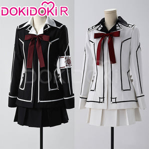 【Size S-3XL】DokiDoki-R Anime Vampire Knight Cosplay Kurosu Yuki Costume Uniform