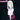 DokiDoki Anime The Ribbon Hero Cosplay Velvet Wig Long Straight White Pink Gradient Hair
