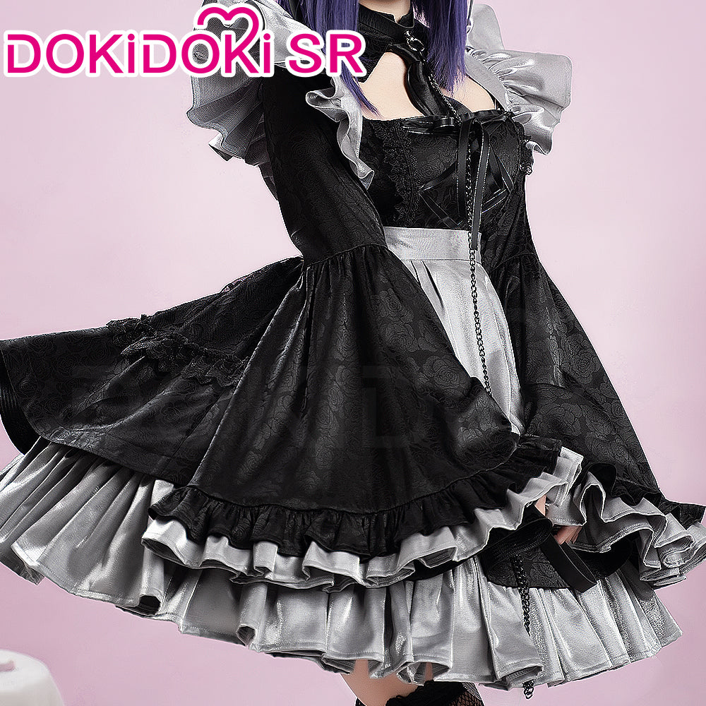 DokiDoki-SR Anime Cosplay Costume Maid Black Dress dokidokicosplay DokiDoki-SR Anime Cosplay Costume Maid Black Dress dokidokicosplay