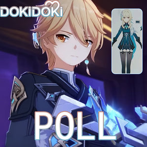 【POLL】$5 Deposit =10% OFF Coupon DokiDoki Game Genshin Impact Traveler Lumine / Traveler Sora Cosplay Snezhnaya Costume Anew Ying / Aether Kong Frozen Tundra Shrouded in Wind and Snow