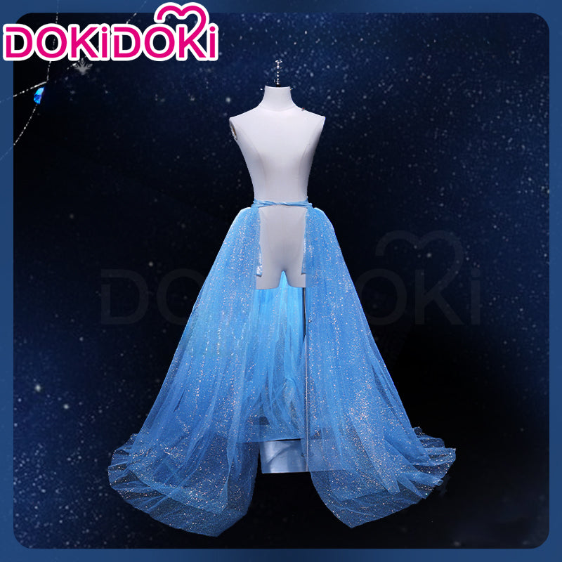 DokiDoki-R Anime Cosplay Costume Blue White Dress Crystal Dress Ver –  dokidokicosplay