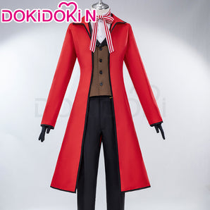 【Size S-3XL】DokiDoki-N Anime Cosplay Greell Sutcliiff Costume Red Suit