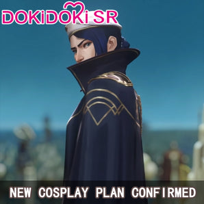 $5 Deposit =10% OFF Coupon DokiDoki-SR Game Cosplay Costume Blue Black With Cape