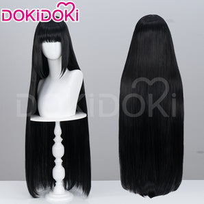 DokiDoki Anime Manga Cosplay Wig Long Straight Black Hair