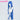 DokiDoki Game Cosplay Wig Long Straight Blue Hair Single Ponytail