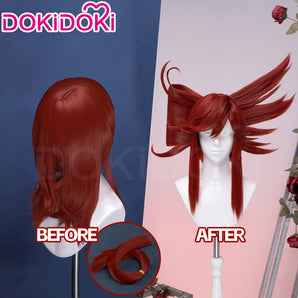DokiDoki Anime GACHIAKUTA Cosplay Riyo Reaper Wig Long Red Hair