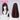 DokiDoki Cosplay Wig Long Straight Brown Pink Hair